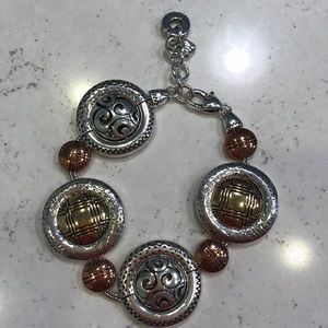 Brighton 3 tone bracelet Rose gold, gold & silver